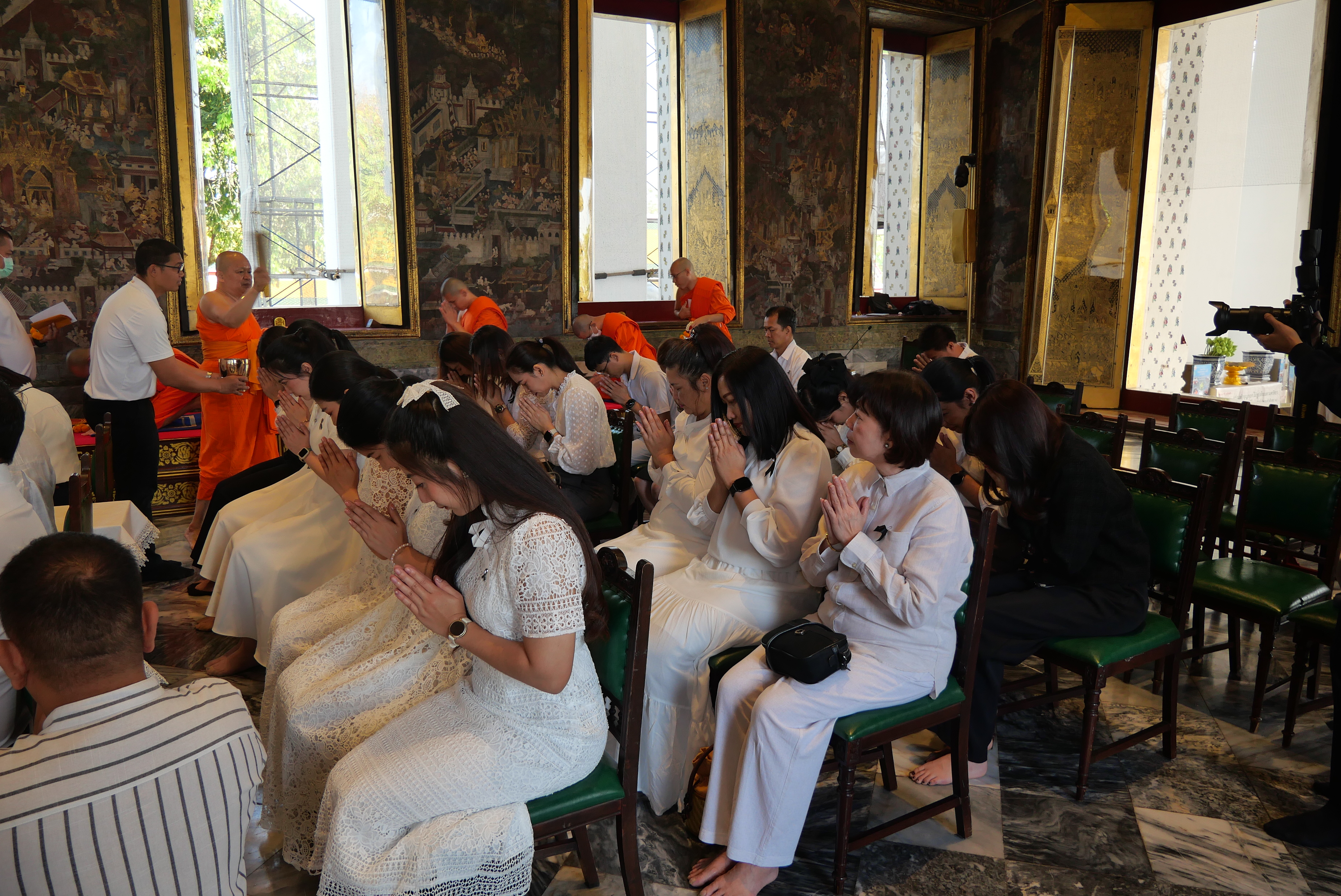 title - ปลัดกระทรวงเกษตรและสหกรณ์ พร้อมด้วยคณะผู้จัดเตรียมงานพระราชพิธีพืชมงคลจรดพระนังคัลแรกนาขวัญ ประจำปี ๒๕๖๙ ทำบุญถวายผ้าไตรและเครื่องไทยธรรม